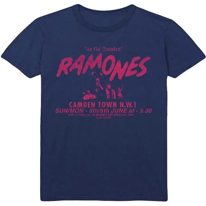 T-Shirt blanc classique du groupe Ramones