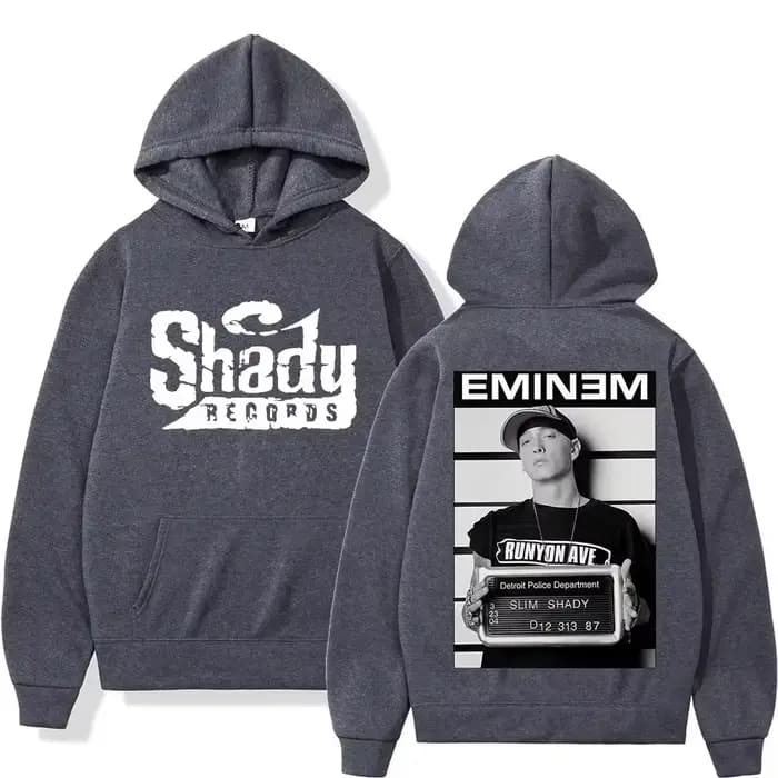 Rared Eminem-Sweat à Capuche Imprimé Double Face pour Homme et Femme