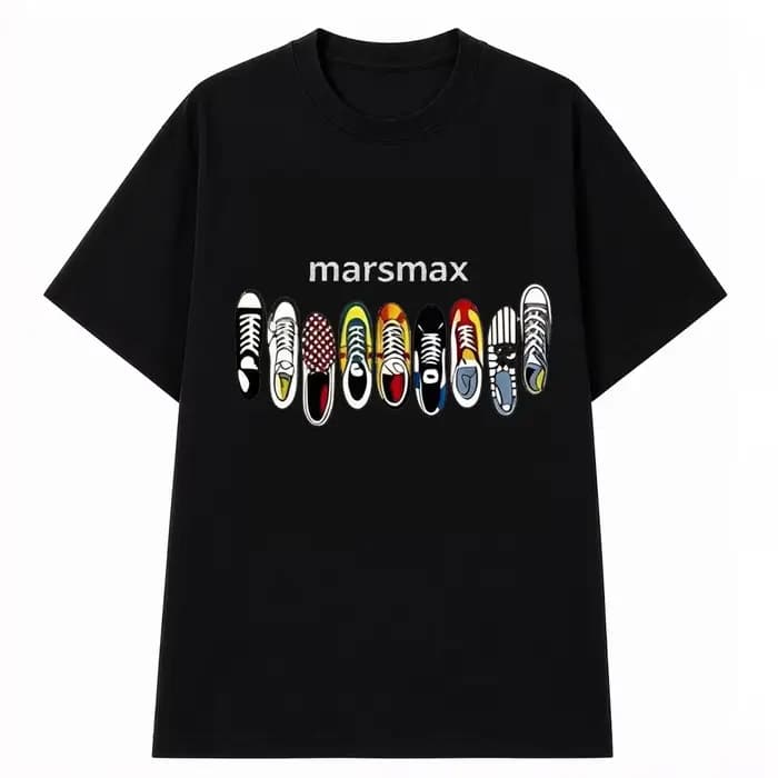 T-shirt tendance pour homme en coton 100% Mars Max Print, idéal pour l'été, les activités quotidienn