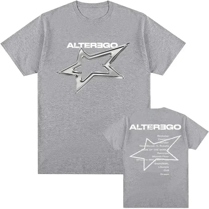Coran chanteur Album Alter Ego graphique t-shirts LISA mode Hip Hop Streetwear unisexe été coton