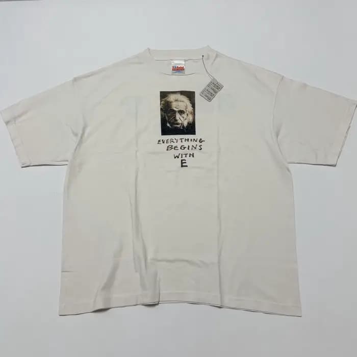 T-shirt surdimensionné Saint Everything Begins With E pour hommes et femmes, t-shirt surdimensionné