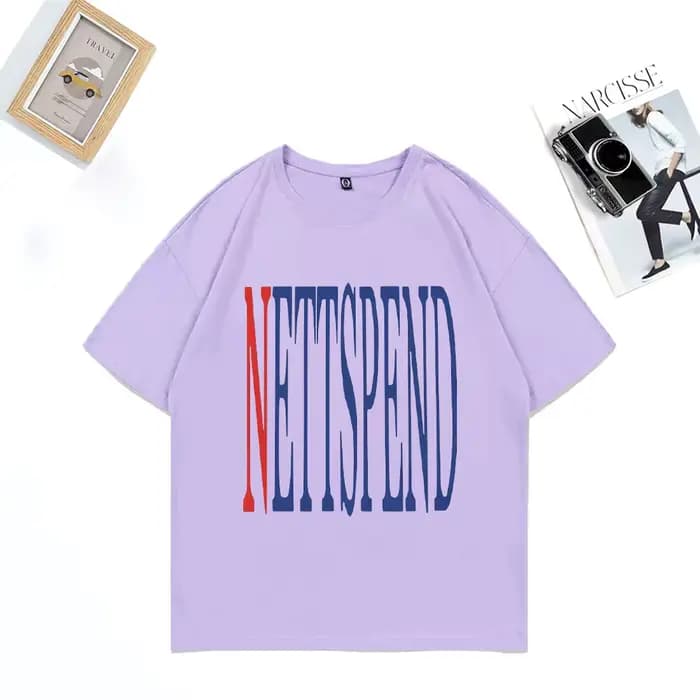 NETTSPEND TOUR vêtements nouveau unisexe Hip Hop streetwear surdimensionné vintage t-shirt 100% coton à manches courtes
