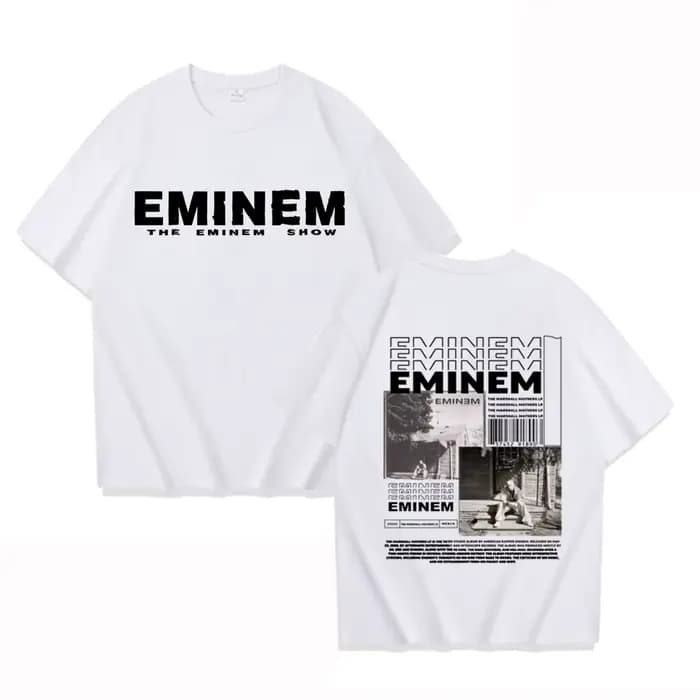 Rappeur Eminem Album de musique T-shirt Tour du monde cadeau pour Fan