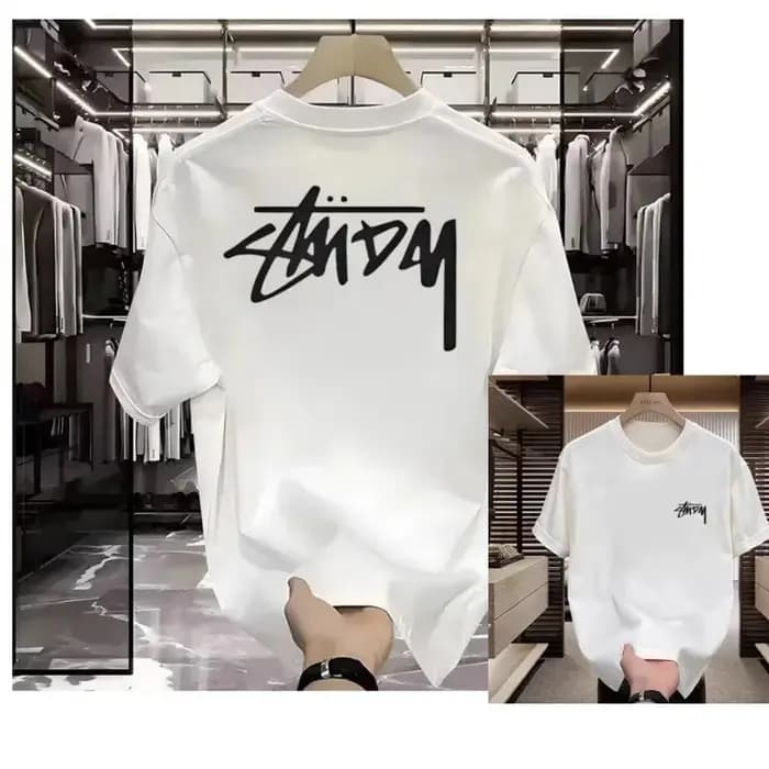 T-shirt décontracté de marque tendance avec logo graffiti amusant