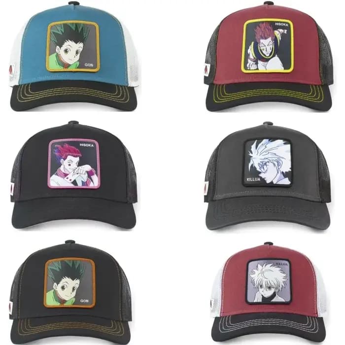 Hunter X Hunter Cap été Snapback casquette de Baseball hommes broderie Hip-Hop casquette Style pare-soleil réglable camionneur maille casquette