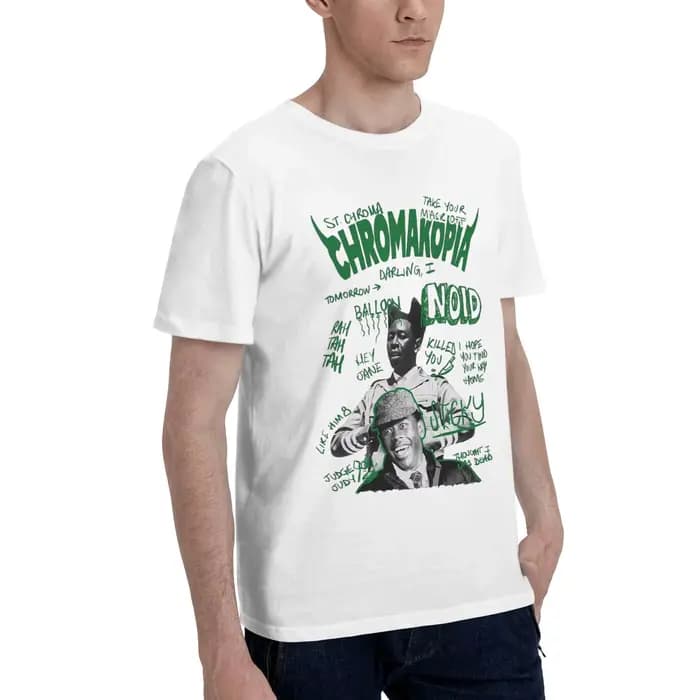 2025 t-shirt Chromakopia Album hommes vêtements Tour Harajuku Vintage unisexe haute qualité coton t-shirts graphique
