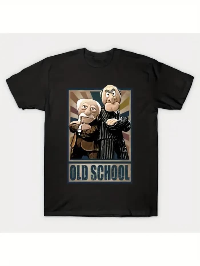 T-shirt rétro Statler et Waldorf pour hommes, conçu dans le style des années 70/80, avec des motifs