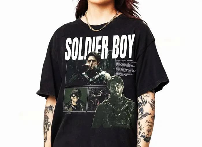 Soldier Boy The Boys TV Series T-shirts graphiques pour hommes et femmes