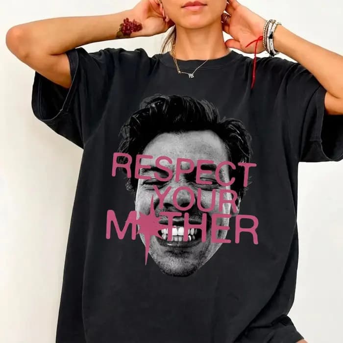 T-shirt unisexe 2026 Harry Styles Respect Your Mother – Vêtement d'été en coton
