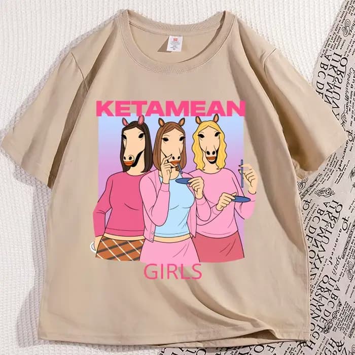 Ketamean filles T-shirt décontracté coton à manches courtes