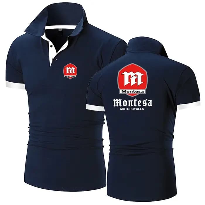2025 été hommes Montesa moto Logo imprimé séchage rapide confortable respirant haute qualité couleur unie pull Polo
