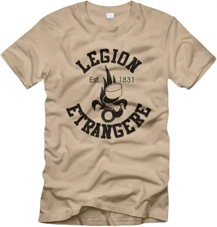 Thomas Gast 7 flamme Grenade légion étrangère hommes T-Shirt à manches courtes décontracté 100% coto
