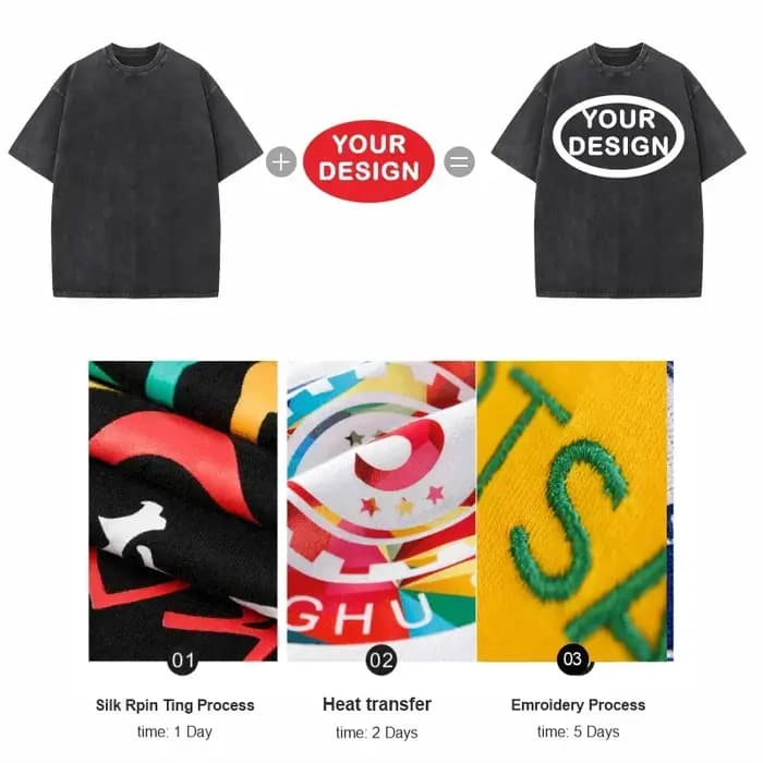 T-shirt personnalisé avec Logo de l'équipe de rue Hip-hop pour hommes