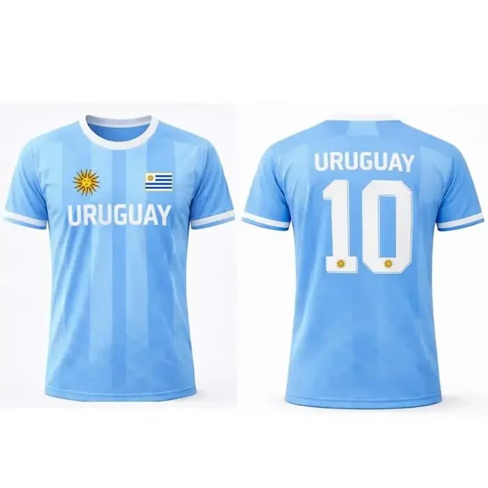 T-shirt imprimé soleil uruguayen, respirant, confortable, décontracté, pour usage quotidien estival,