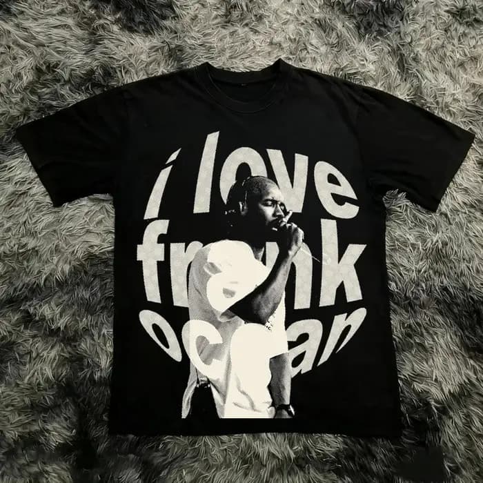 T-shirt graphique rétro du rappeur Frank, vêtements hip-hop pour hommes, album Ocean, t-shirts Y2k u