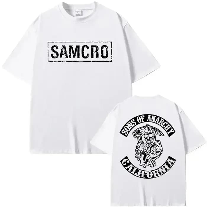 T-shirt Homme Femme Sons of Anarchy SAMCRO 2026 – Nouvelle Collection Luxe Grande Taille Décontracté
