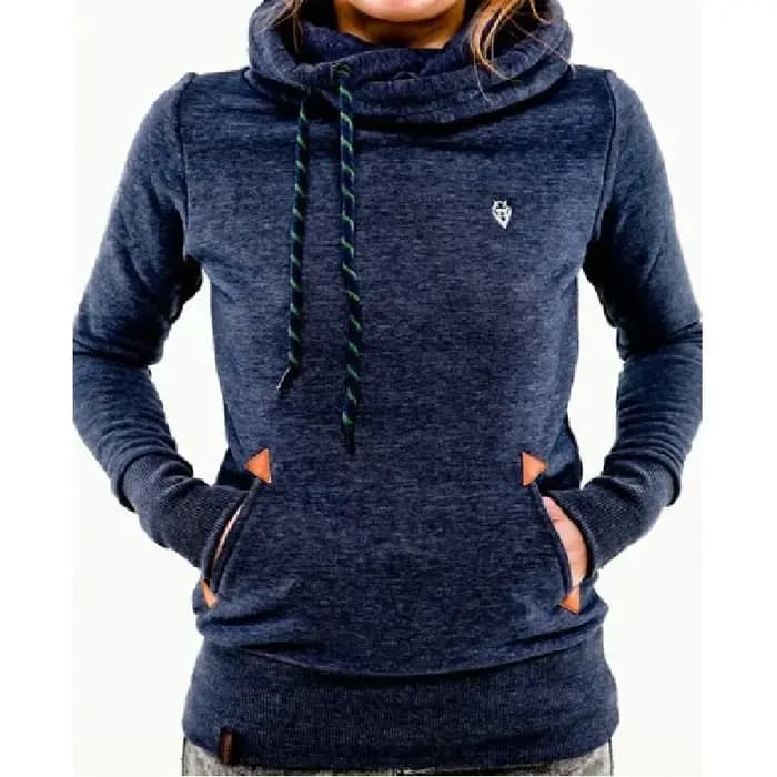 Sweat à capuche brodé à manches longues, poche, tendance de la mode, automne