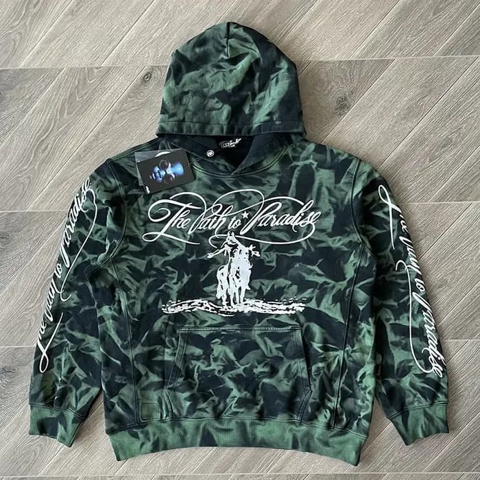 HS Green Marble Paradise Sweat à capuche Pull à capuche décontracté