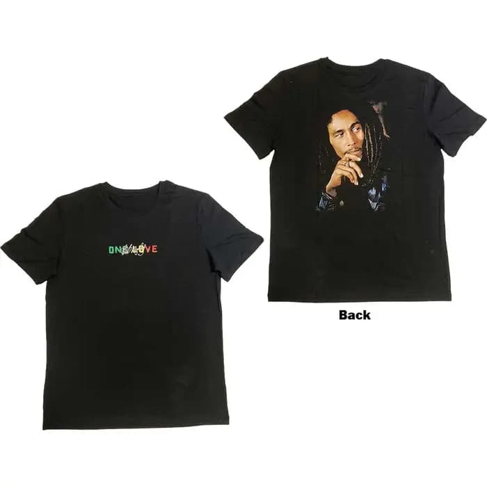 T-Shirt en coton avec image de Bob Marley