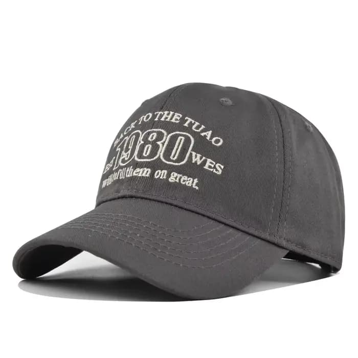 Casquette de baseball brodée 1980