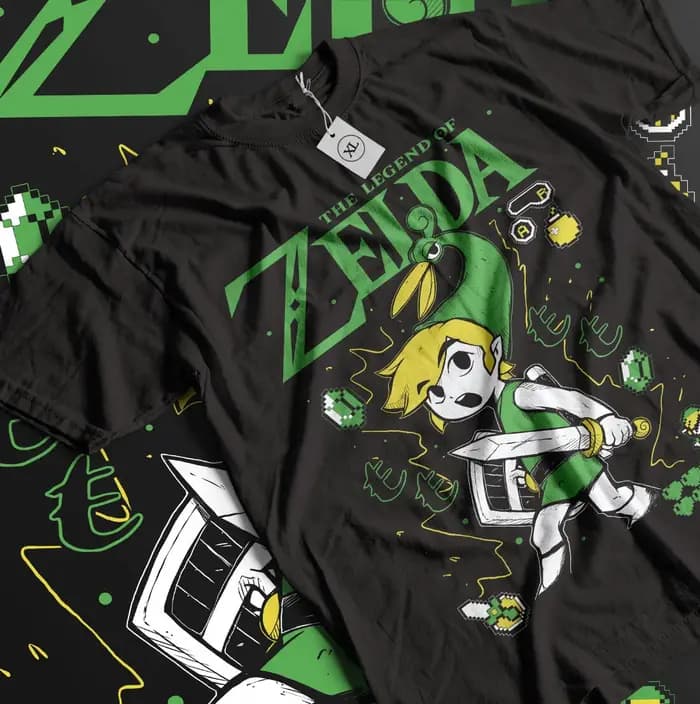 La légende de Zel T-shirt lien au passé drôle Anime cadeau chemise toutes tailles