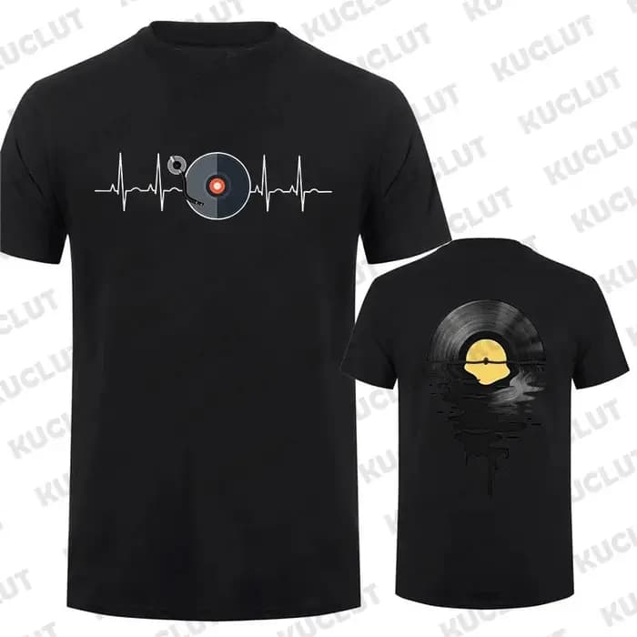 Amoureux de la musique t-shirts pour hommes femmes DJ musique cadeaux vêtements phonographe disque i
