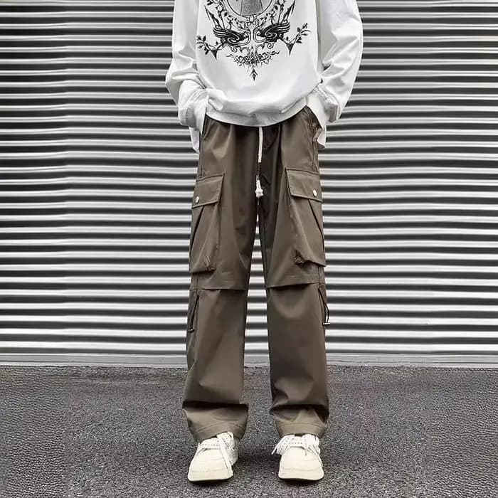 Salopette de rue américaine pour hommes, marque tendance, pantalon d'assaut fonctionnel d'extérieur,