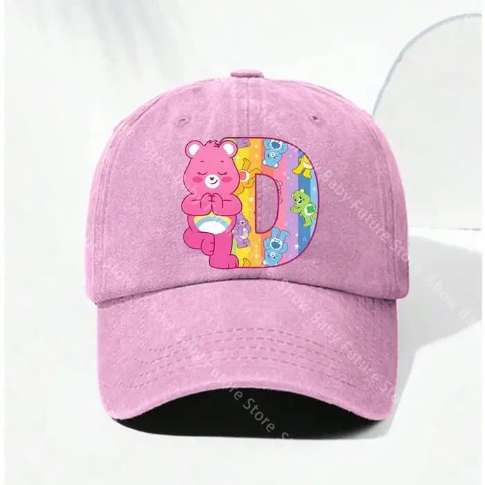 Casquettes de baseball rétro délavées Care Bears pour femmes et filles