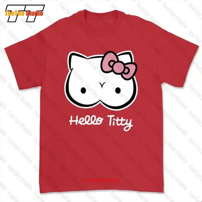 T-shirt Hello Titty Design, T-shirt BRQW