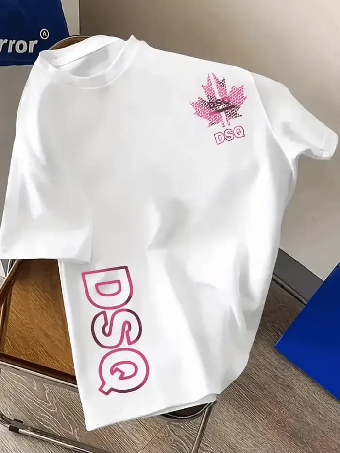 T-shirt de mode urbaine dsq pour hommes