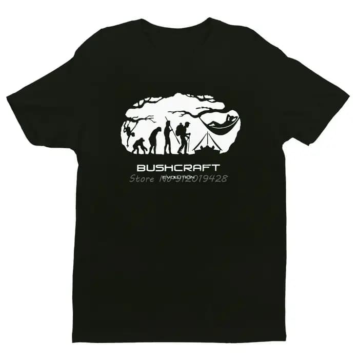 Bushcraft survie hamac évolution T-shirt hommes coton Camping montagne voyage sauvage T-shirt hauts