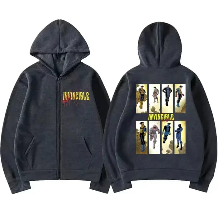 Sweat à capuche avec graphiques de sang invincibles pour hommes et femmes