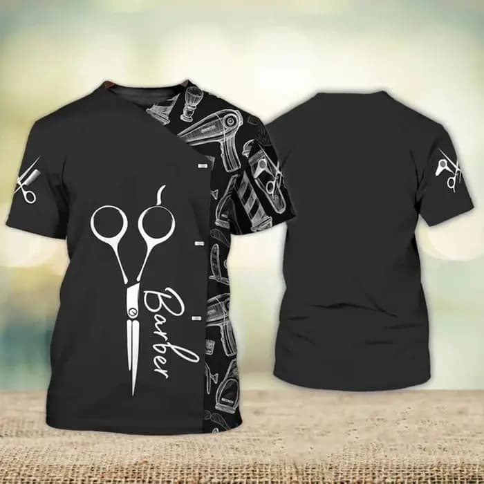 T-shirt graphique à manches courtes imprimé 3D pour hommes