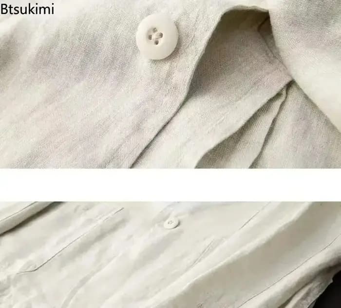 Ensemble décontracté homme printemps-été en coton et lin