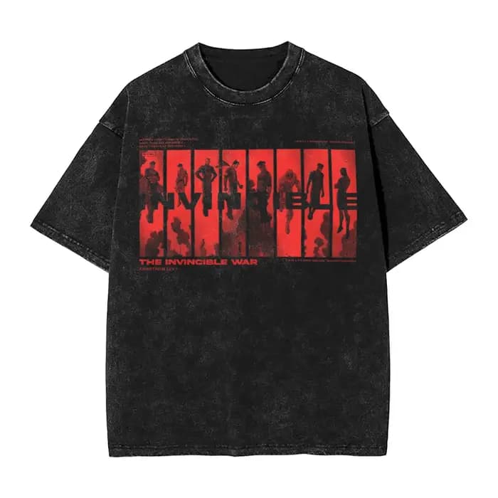T-shirts Super Héros Omni Man Invincible Lavés Streetwear Hip Hop Vintage