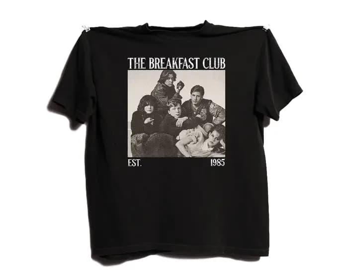T-shirt The Breakfast Club Movie pour hommes et femmes, ample et respirant, pour l'été