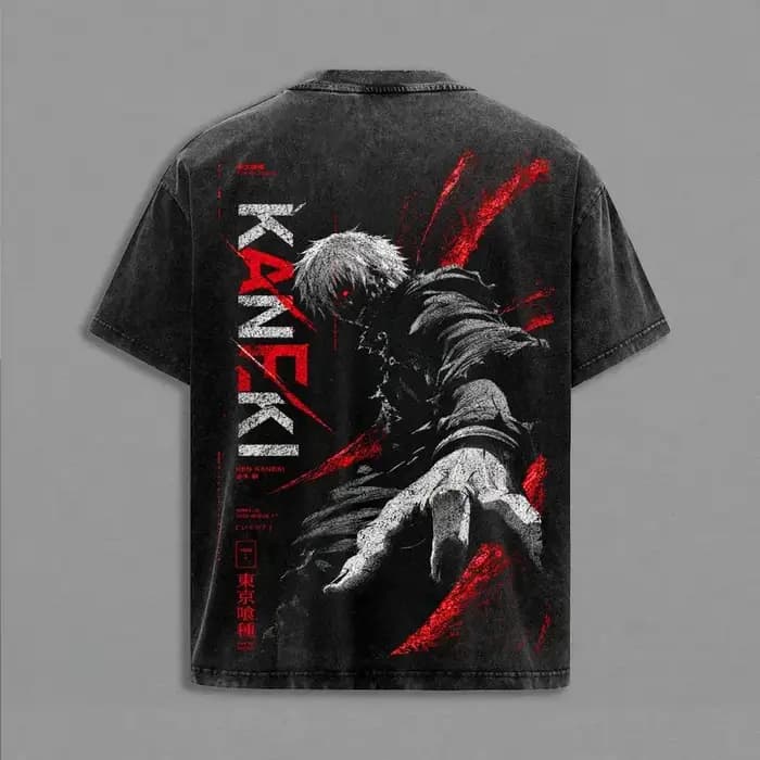 T-shirt graphique Anime Tokyo Ghoul Kaneki Ken pour hommes et femmes
