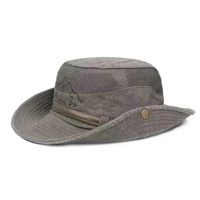 Chapeau de pêcheur en coton 100% respirant en maille rétro pour hommes