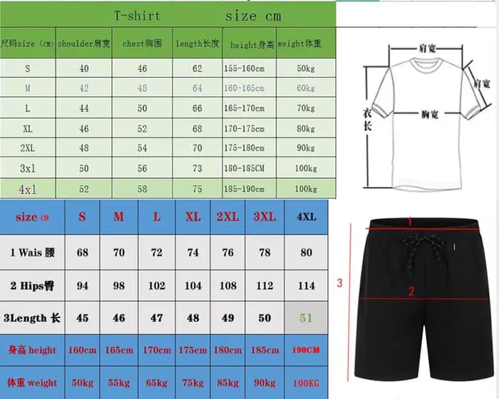 Ensemble deux pièces décontracté pour homme : T-shirt et short respirant à manches courtes
