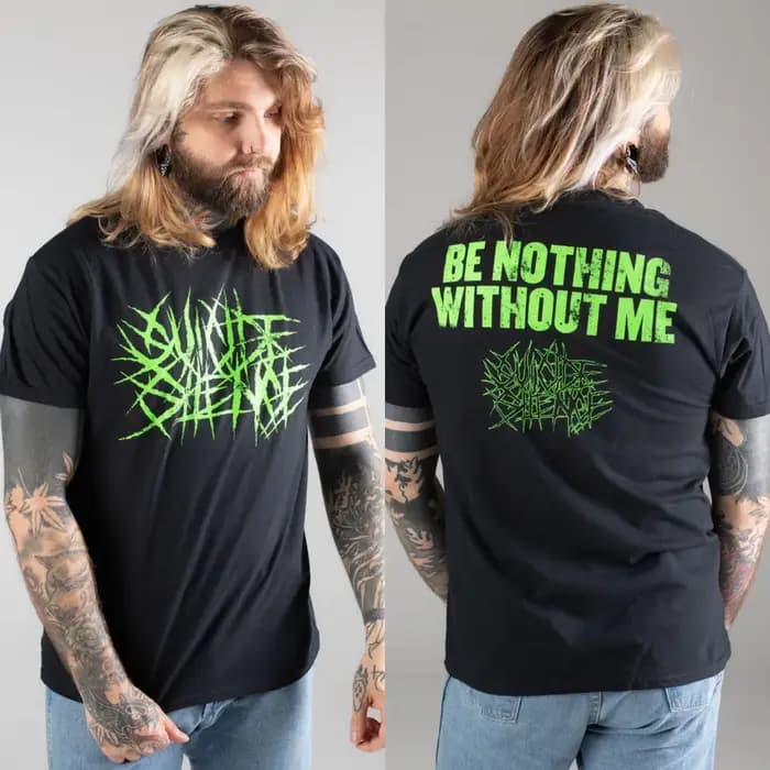 T-shirt en coton unisexe à manches courtes avec motif Suicide Silence