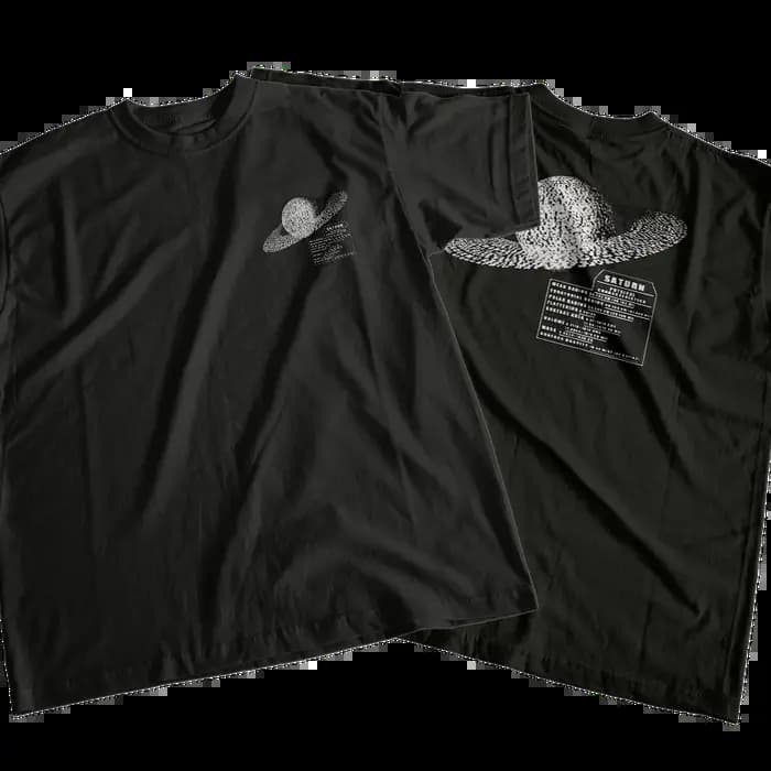 T-shirt col rond homme, 100% coton, cool, unisexe, avec impression spatiale