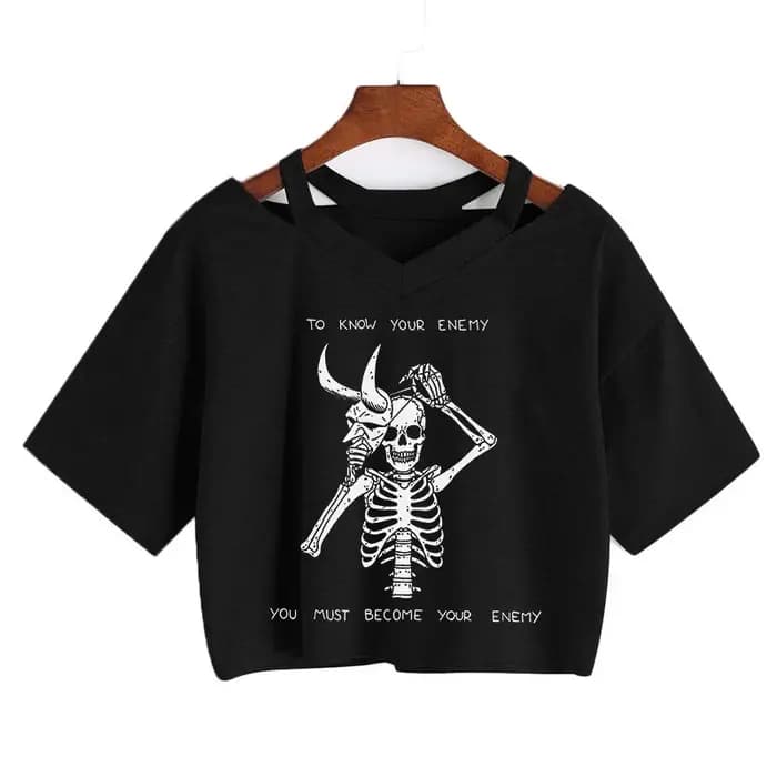 T-shirt d'inspiration crâne pour femmes