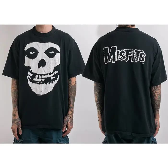 T-shirt décontracté Misfits Band Rock Hardcore Punk pour hommes et femmes