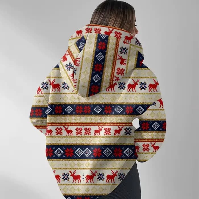 Sweat à capuche surdimensionné décontracté pour femme