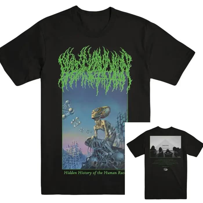 T-Shirt en coton avec image graphique pour hommes et femmes, Streetwear d'été, BLOOD INCANTATION, hi