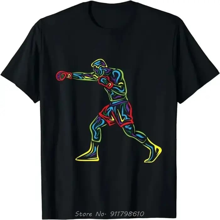 T-Shirt Unisexe pour Homme Amoureux de la Boxe, Streetwear, Hip Hop