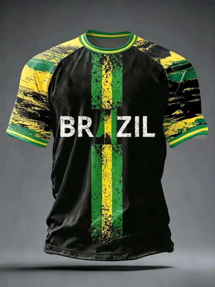 Nouveaux maillots de football brésiliens pour hommes