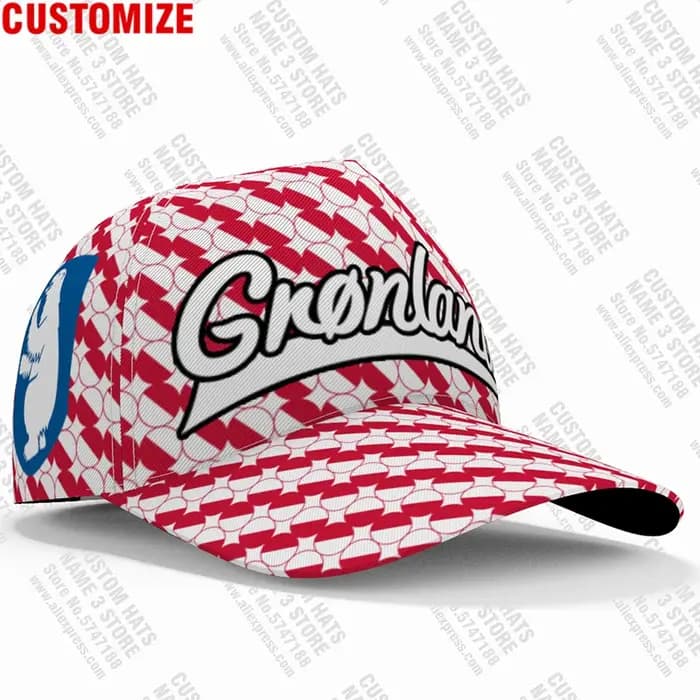 Casquettes de Baseball danois personnalisées en 3d