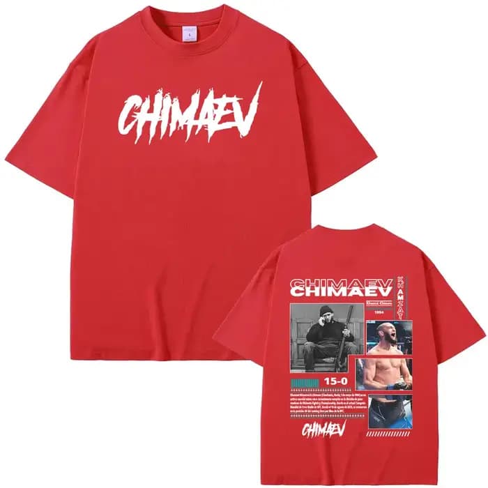 Khamzat Chimaev couverture graphique T-shirts hommes femmes mode d'été Hip Hop tendance T-shirts de