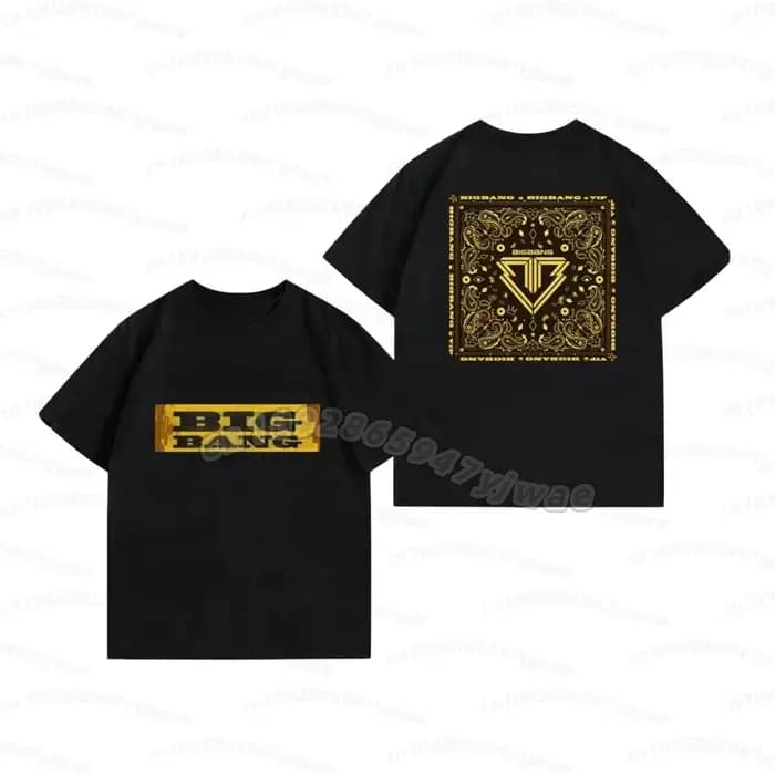 T-shirt unisexe à manches courtes pour fans de G-Dragon, concert du 20e anniversaire des Bigbang 202